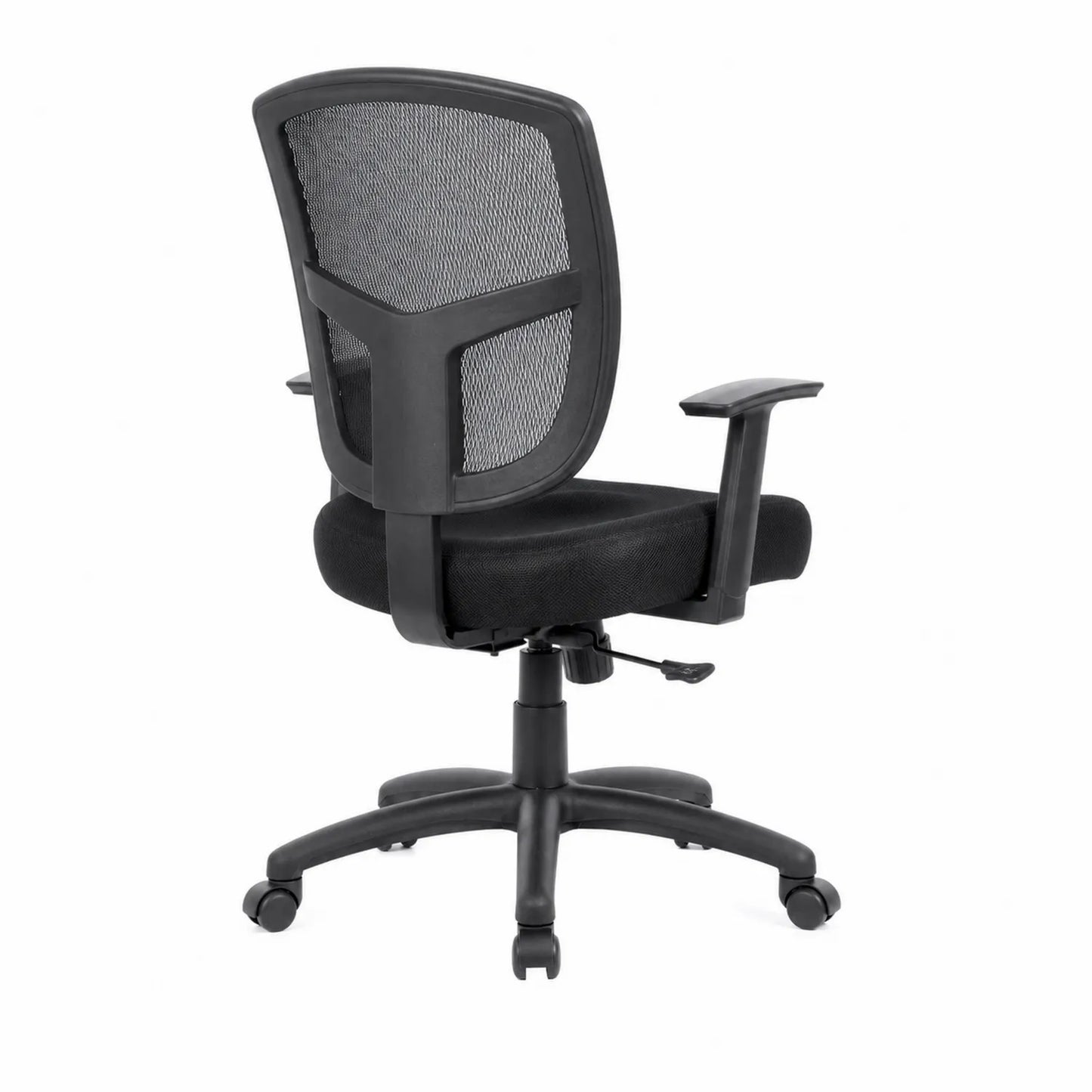 Chaise de Bureau Noire en Maille et Plastique
