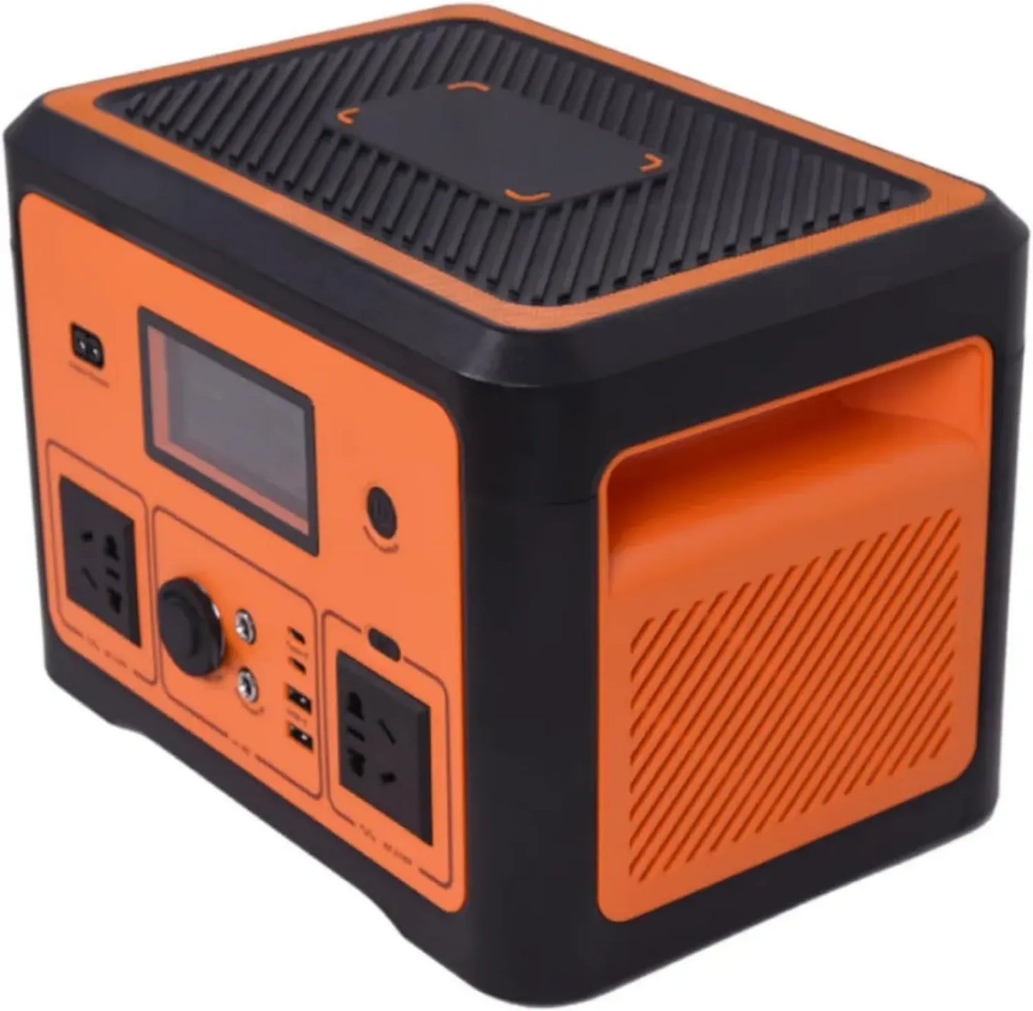 Station d'Énergie Mobile 665,6 Wh, 600 W avec Pics à 1200 W, Générateur Solaire pour Maison, Camping et Caravanes, 10 Ports et Lumière LED