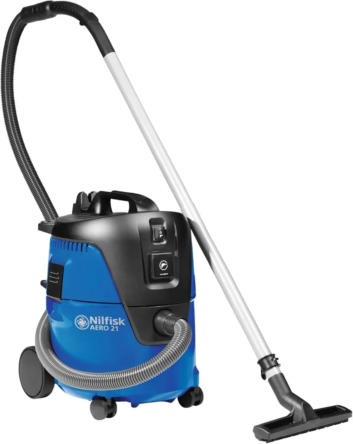 Aspirateur industriel Nilfisk AERO 21-21 PC 1250W avec fonction soufflage et débit d'air 3600 l/min - Bleu