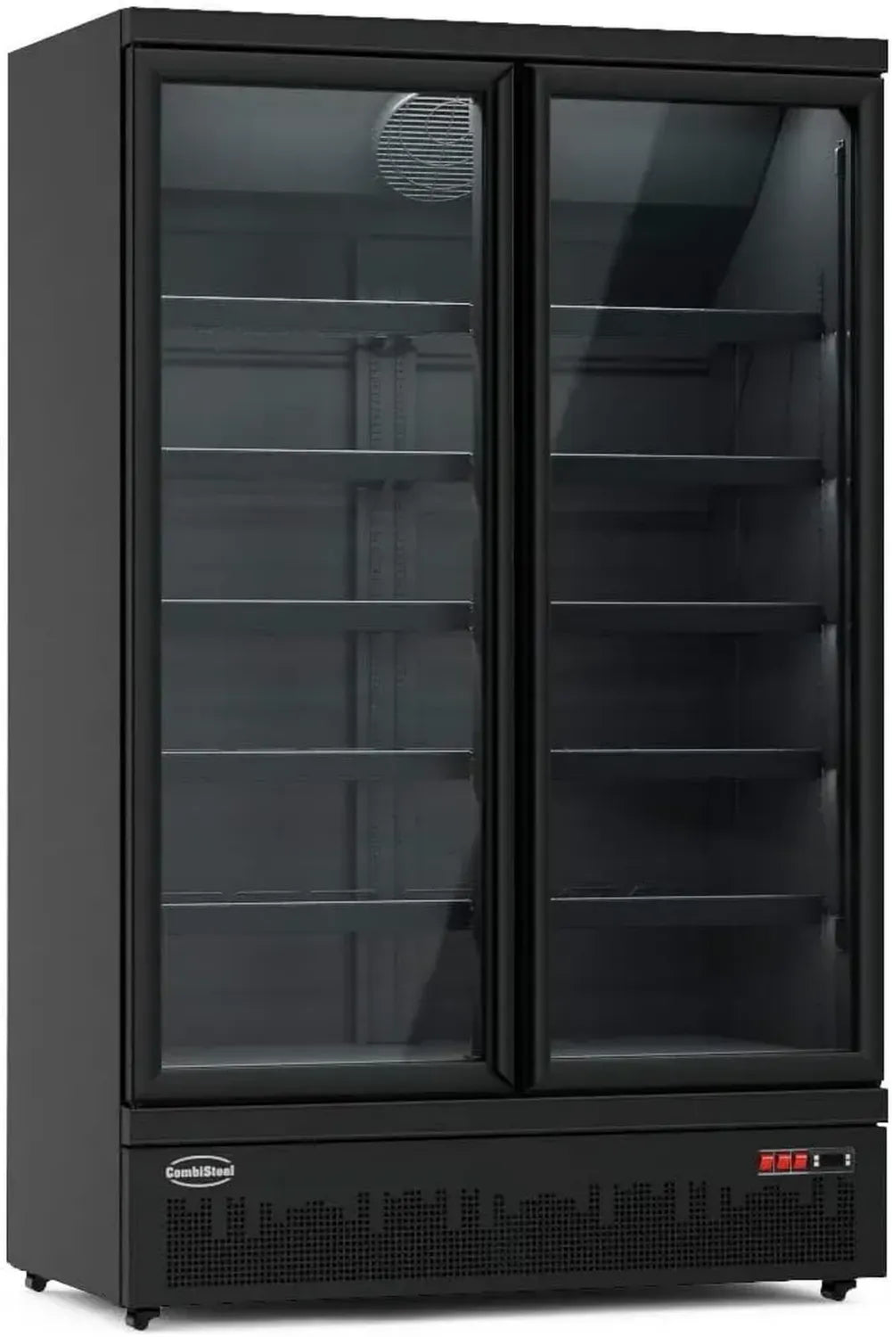 Vitrine Réfrigérée Murale Positive Noire - 2 à 4 Portes - R290 - Combisteel - 2508x710x1997mm