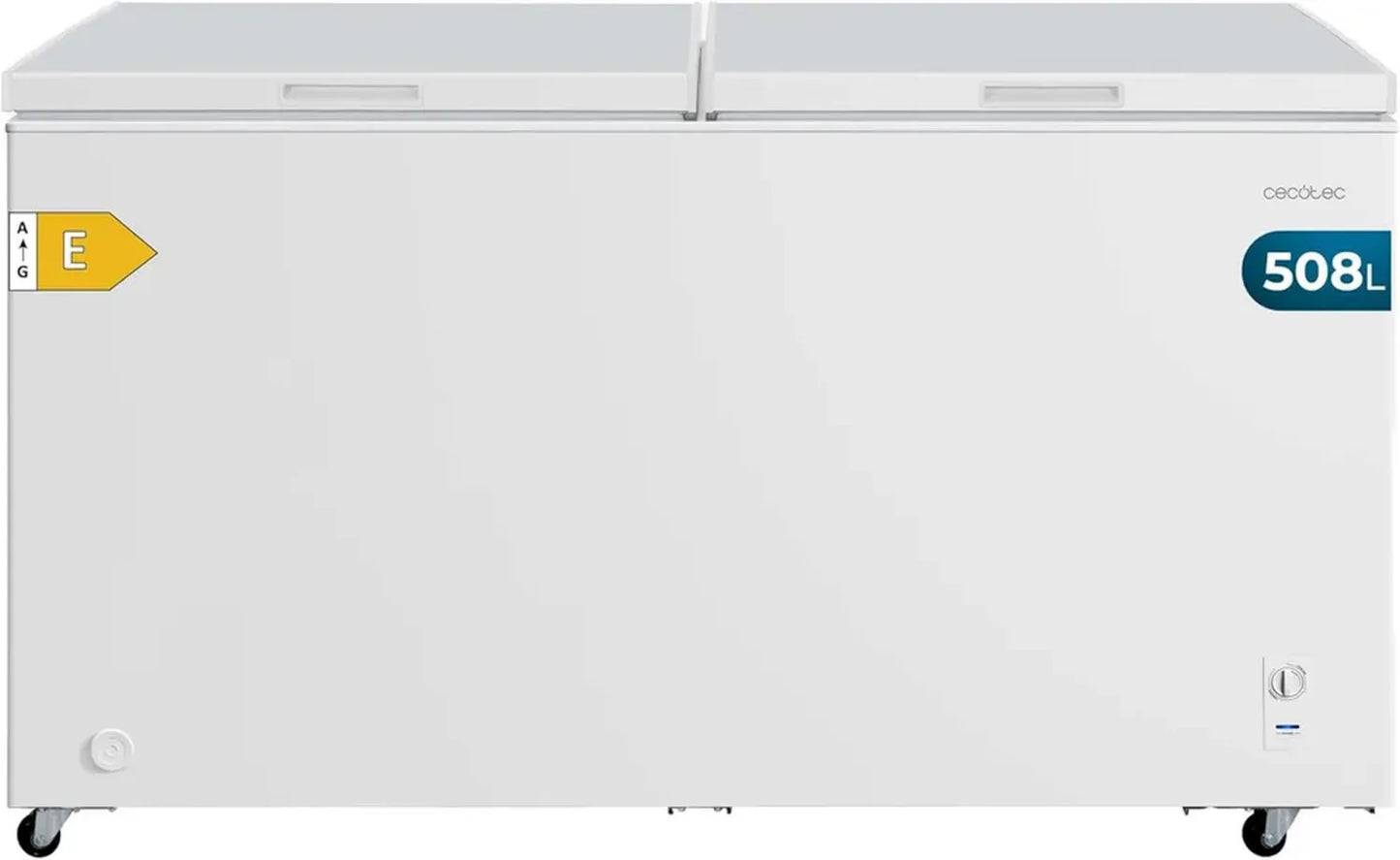 Coffre Congélateur 508L Double Porte Blanc - Bolero CoolMarket Duo
