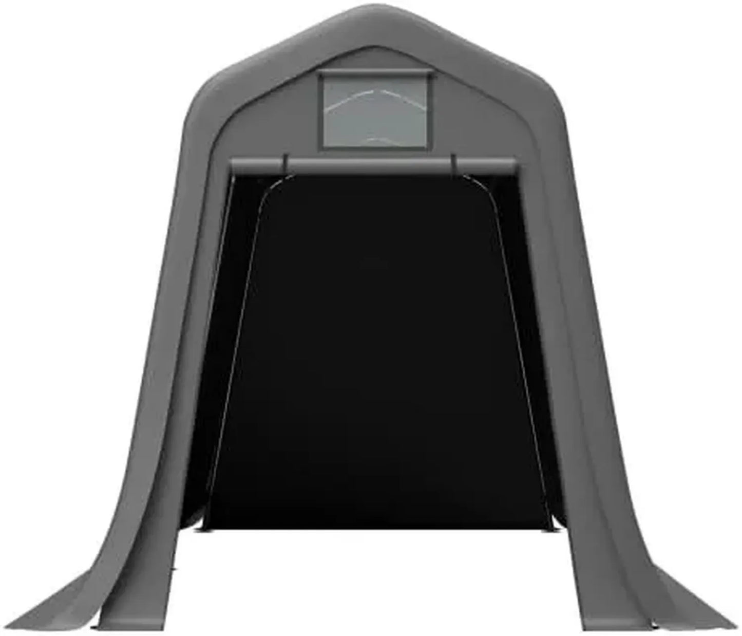Abri pour moto et vélo imperméable en polyéthylène avec toit pointu et protection UV, 366 x 213 x 225 cm