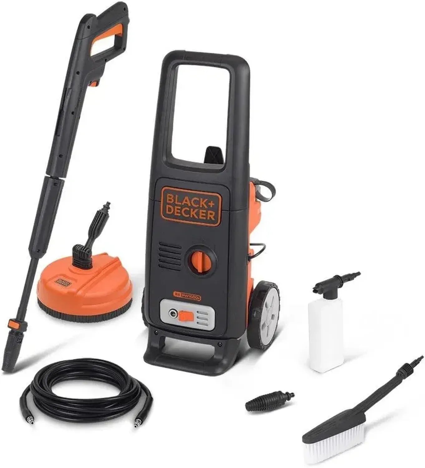 Black+Decker Nettoyeur Haute Pression 1600W avec Accessoires Complet