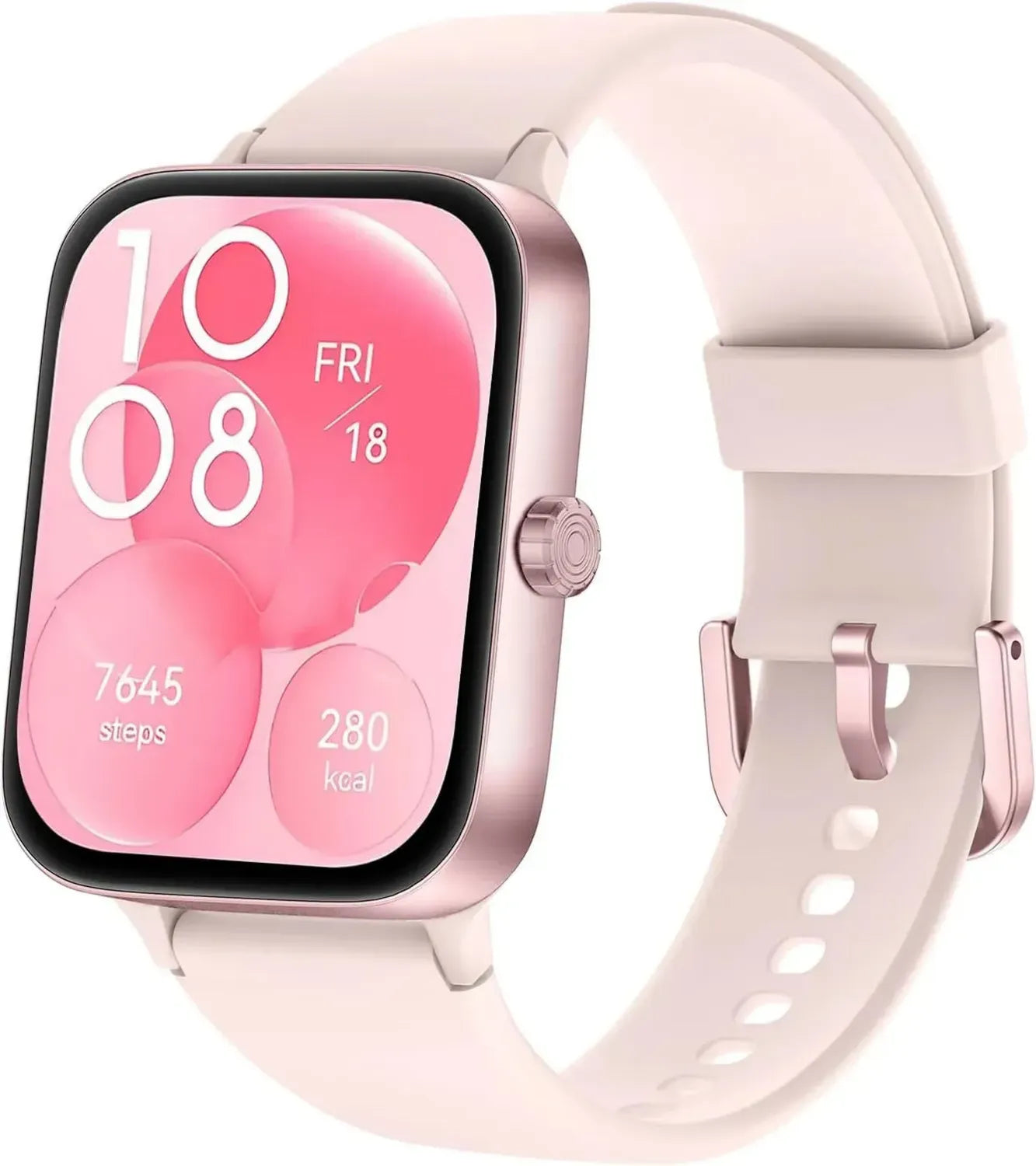 Smartwatch Femme Bluetooth avec Écran 1,95" et Suivi Fitness, Étanche IP68, Plus de 140 Modes Sport, Compatible Android et iOS, Rose