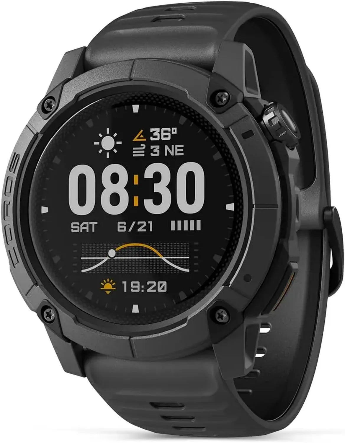 Montre GPS Outdoor COROS Nomad, écran 1.3" MIP, 22 Jours d'Autonomie, Cartes Mondiales, Microphone Intégré