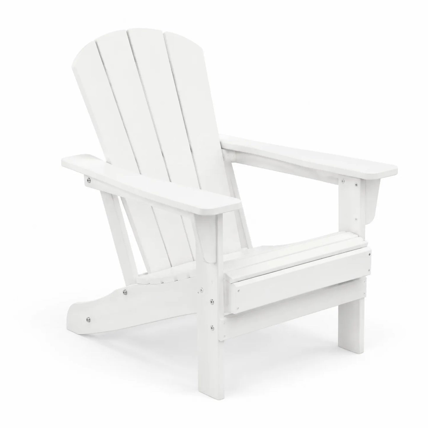Sedia da giardino in legno bianca