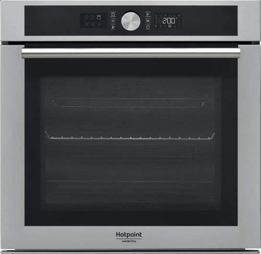 Four encastrable pyrolise Inox 71L Hotpoint Ariston FI4854PIXHA - Multifonction à chaleur tournante - Porte froide 4 vitres - Classe A+