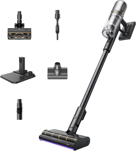 Dreame V20 Aspirateur sans Fil, 25000PA Puissance d'Aspiration, Autonomie 90 min, Idéal pour Sols et Tapis