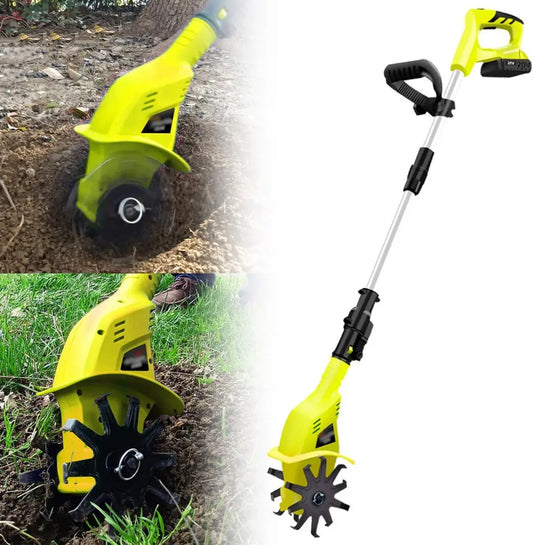 Motobineuse Électrique Puissante avec 10 Lames en Acier - Largeur 10 cm, Profondeur 25 cm
