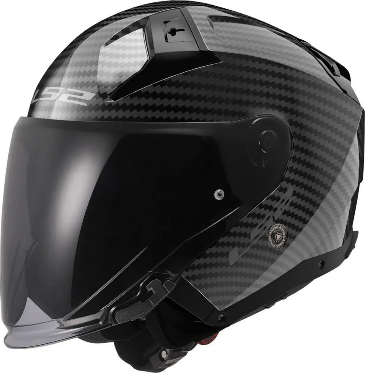 Casque Jet Moto LS2 Infinity II en Carbone Brillant