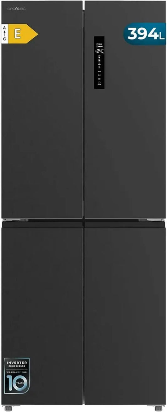 Réfrigérateur 4 Portes No Frost Cecotec Bolero 394L, Compresseur Inverter