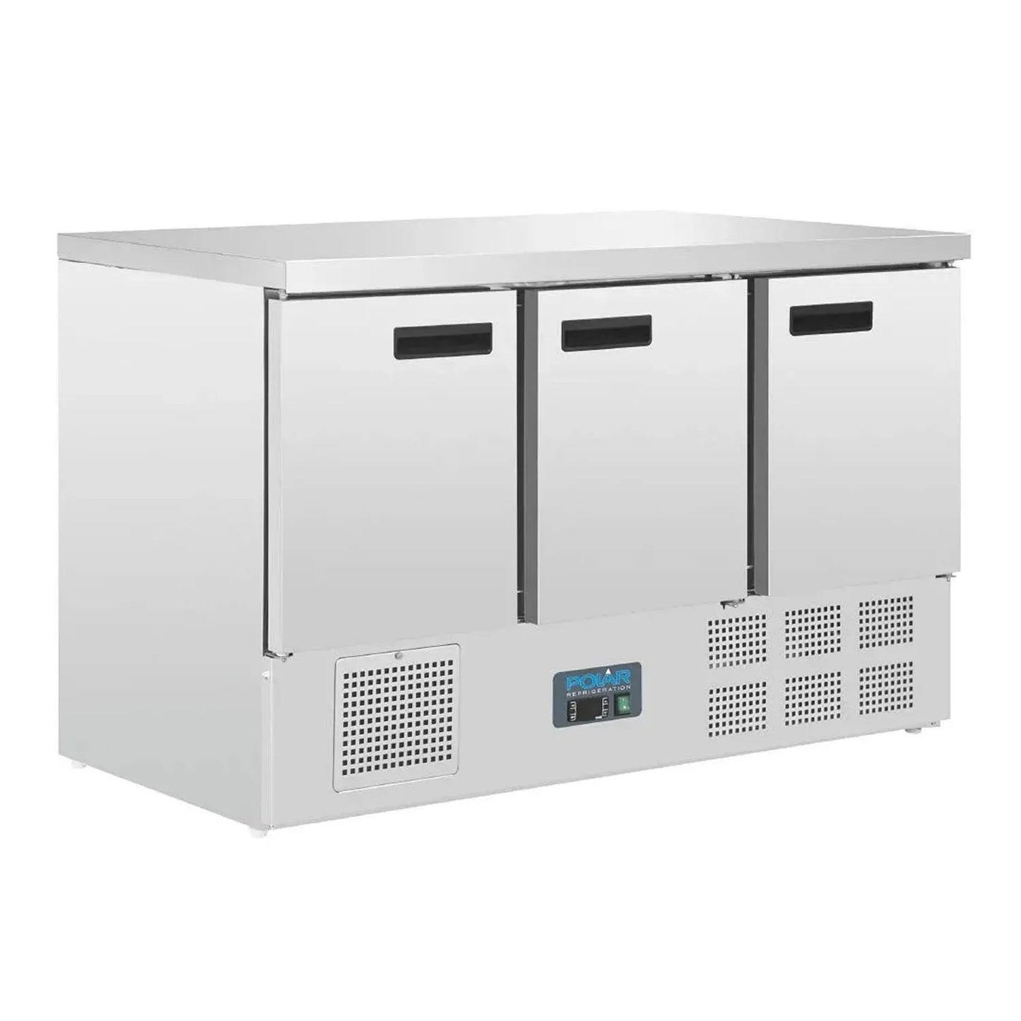 Table Réfrigérée Polar G-Series, 368L, Acier Inox, 3 Portes, Température 2-5°C