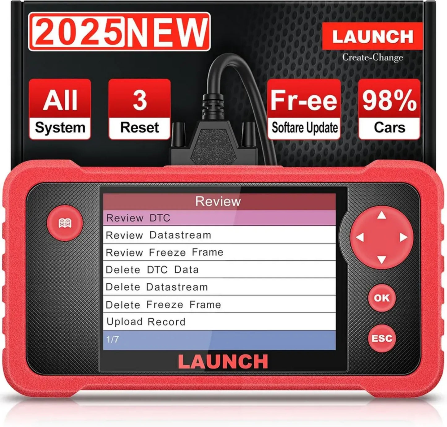 Lance CRP123 V2.0 Plus 2024 - Valise Diagnostic Complète pour Voiture avec Mise à Jour Gratuite