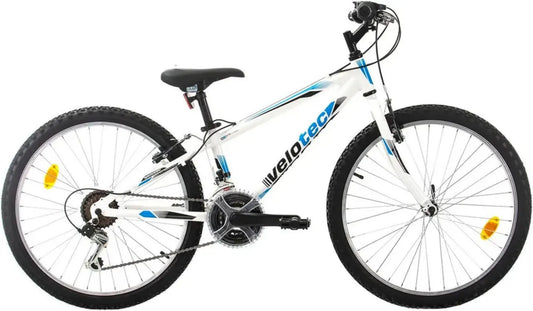Vélo Tout-Terrain 24'' en Aluminium, 18 Vitesses, Freins V-Brake, Pour Jeunesse 130-155 cm