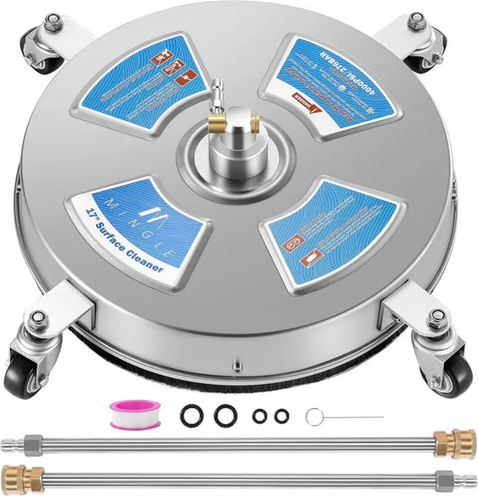 Nettoyeur de Surface 43 cm pour Nettoyeur Haute Pression 4000 PSI, Accessoires Inclus