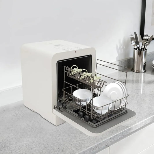 Lave-vaisselle Compact Portable 3 Couverts avec Séchage, Sans Raccordement, pour Appartements et Camping