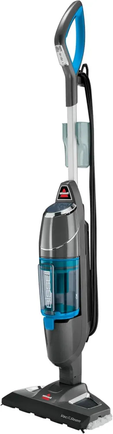 BISSELL Aspirateur Vapeur 2 en 1 pour Sols Durs - Nettoyage et Désinfection - Titanium - Réglage Vapeur - 81 dB