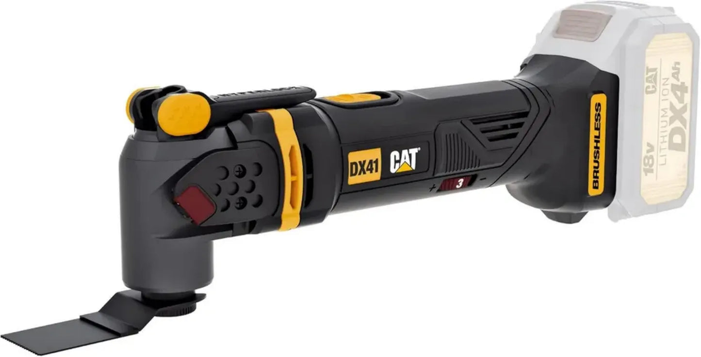 CAT DX41B Outil Multifonction Oscillant Sans Fil 18V avec Moteur Brushless - Corps Seul
