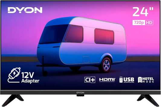 DYON Enter 24 Pro-X-V TV LED 24" pour camping-car, triple tuner HD, USB et mode hôtel