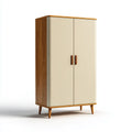 Scandinavian Style Wardrobe 180x90x45 cm - Wood and Beige