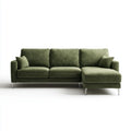 Sectional Sofa Fabric Upholstery 220x150x85 cm - Green - Modern Design