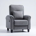 Recliner Armchair Fabric Upholstery 75x80x100 cm - Dark Gray - Modern Comfort