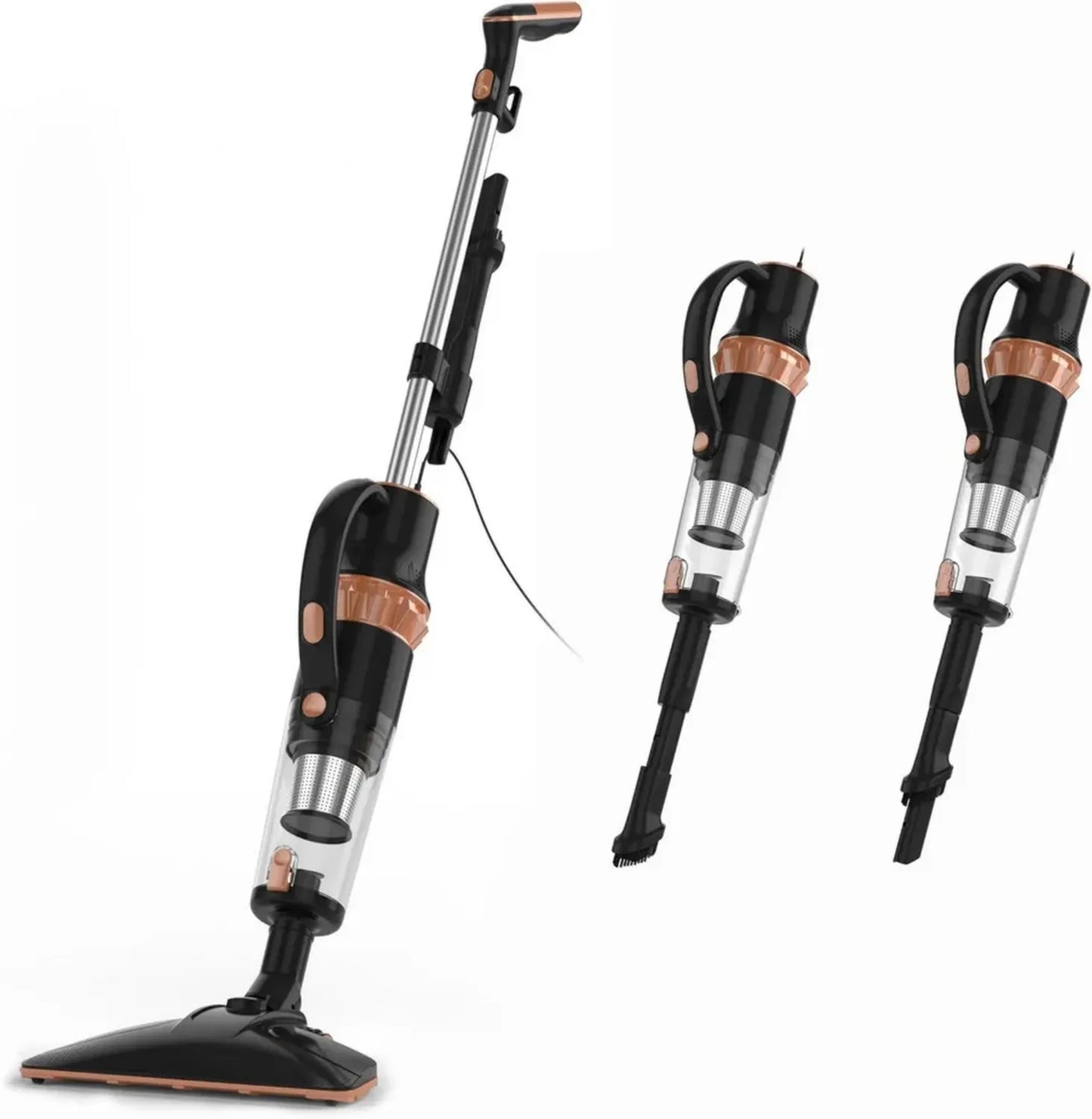 Aspirateur Balai Léger 2 en 1 avec Fil, Filtration HEPA, Moteur Éco