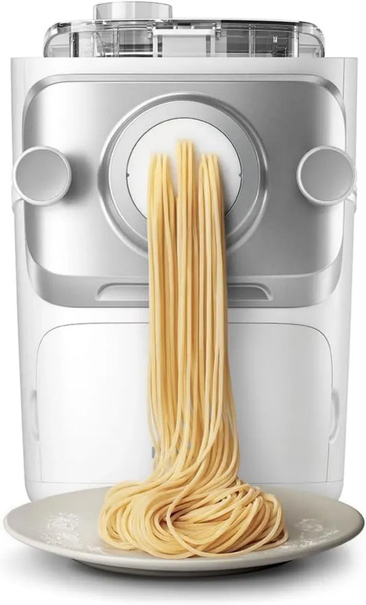 Machine à Pâtes Automatique Philips Série 7000 - ProExtrude, 6 Formes, Facile à Nettoyer, Jusqu'à 8 Portions, Blanc