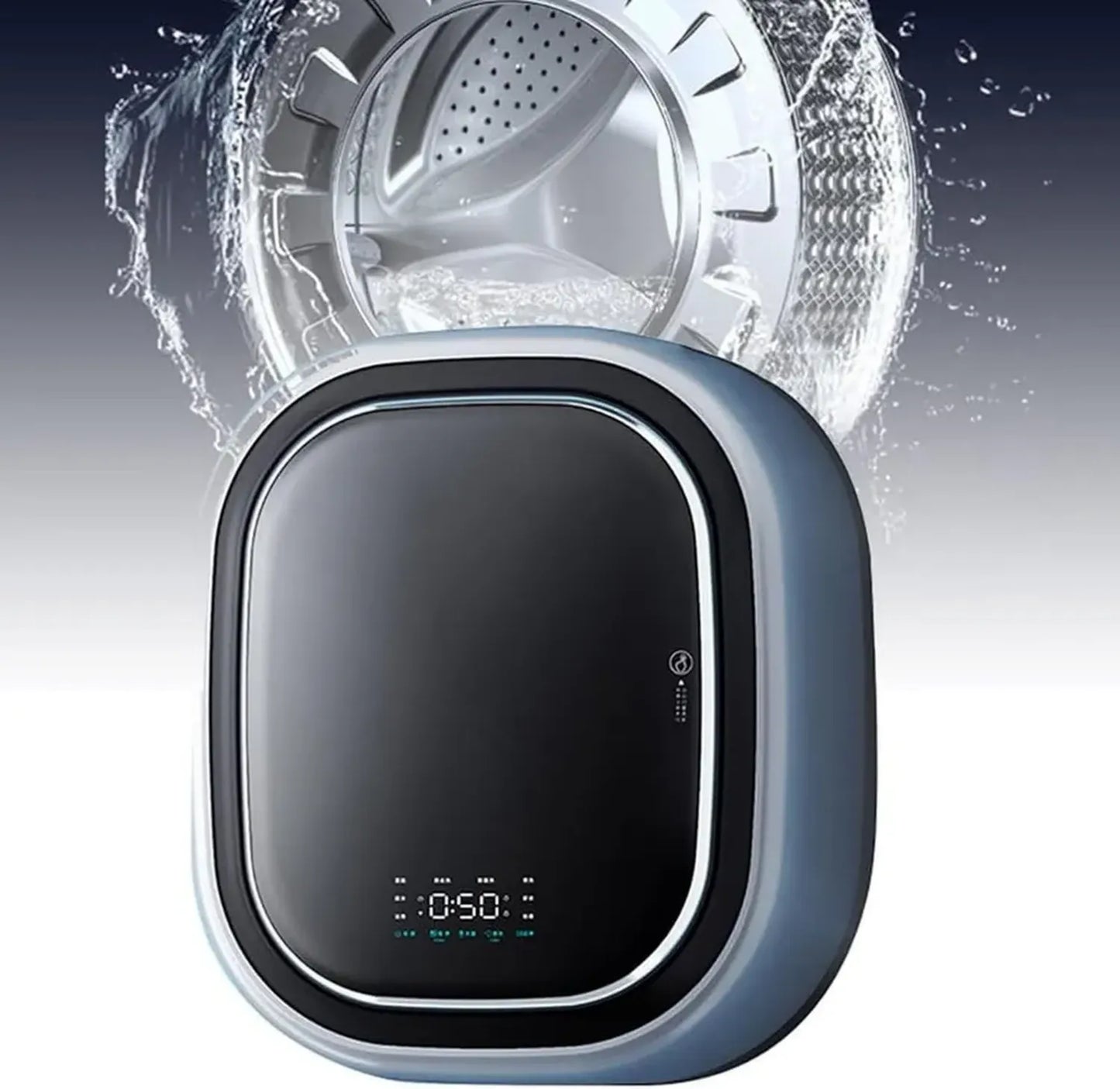 Mini Lave-linge Mural pour Bébés et Sous-vêtements, Lavage Haute Température, 15 Minutes Rapides, Capacité 3 kg