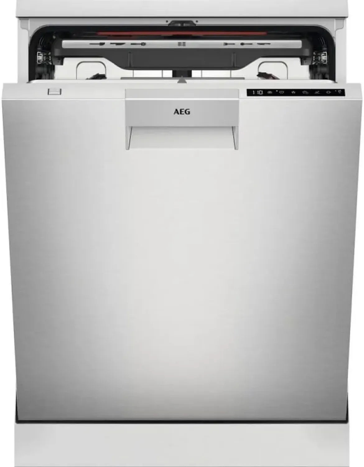 Lave-vaisselle AEG 60 cm, 14 couverts, AirDry, écran XL, fonction hygiénique, moteur inverter
