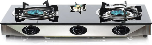 Plaque de Cuisson à Gaz Portable NJ NGB-S3 - 3 Brûleurs pour Intérieur