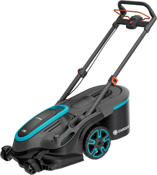 Tondeuse à Gazon Sans Fil Gardena PowerMax Duo 46 cm: Technologie DuoBlade, Compatible avec Power for All, Ergonomie Optimale