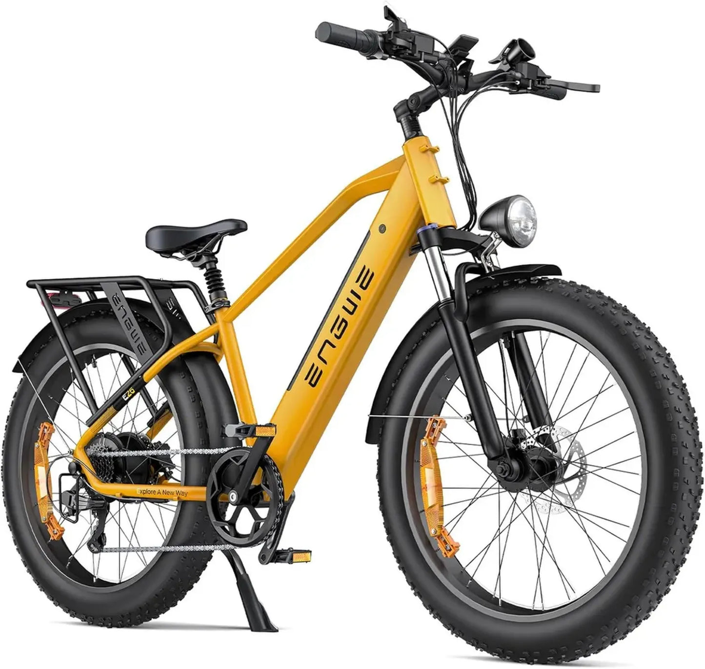 ENGWE E26 VTT Électrique 250W, 26x4,0 Pouces, Batterie 48V 16Ah, Autonomie 140 km, 7 Vitesses, Double Suspension, Unisexe