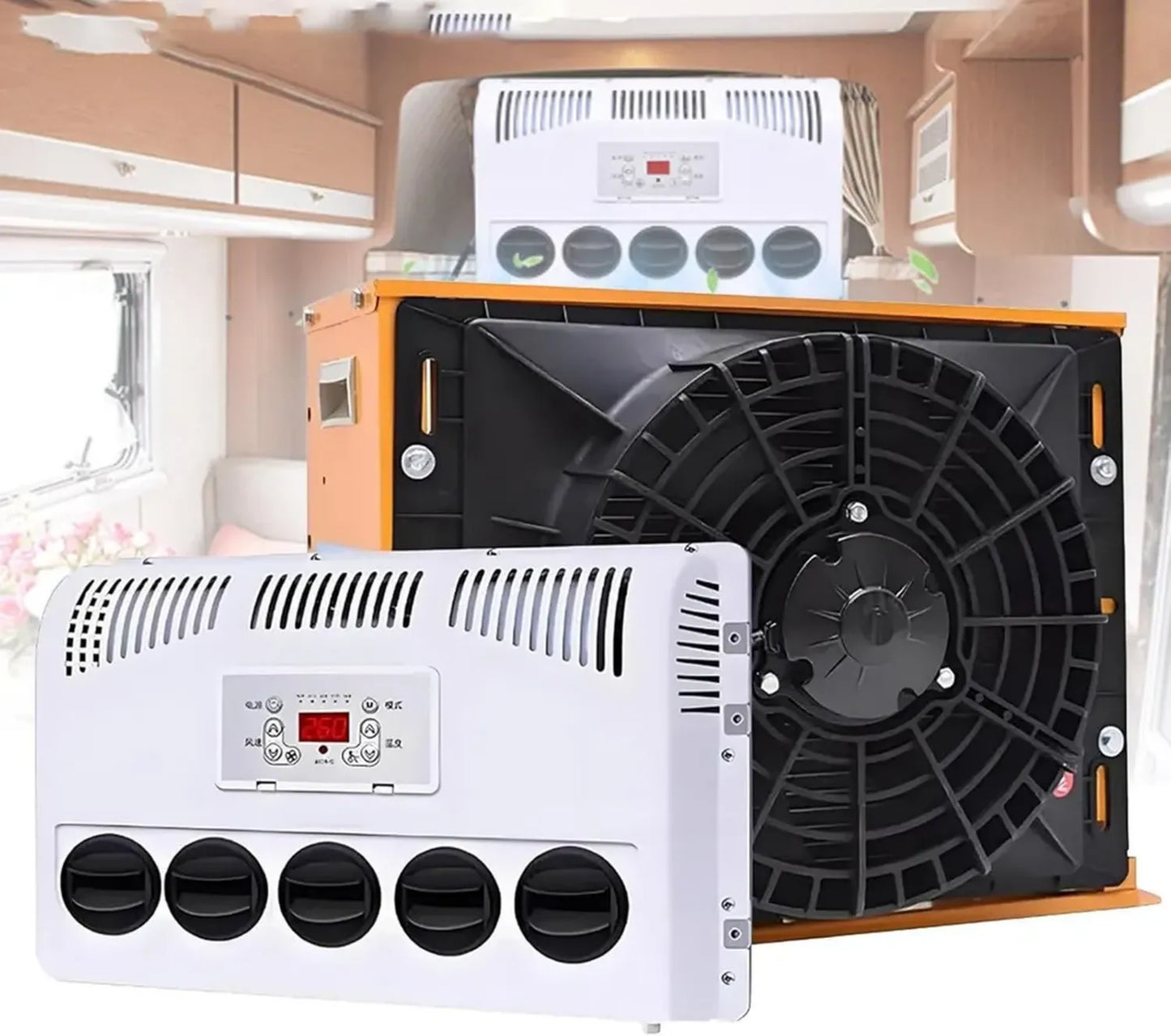Climatiseur électrique split 11 000 BTU pour camions et camping-cars