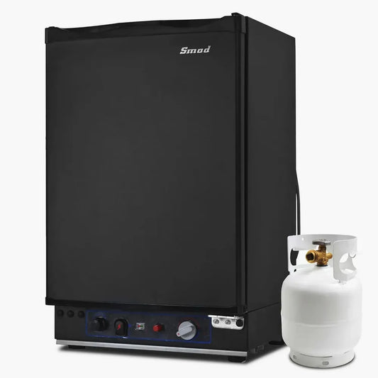 Réfrigérateur Smad Trimixte 40L, 12V 220V Gaz, Idéal pour Camping-Car et Caravanes, Noir