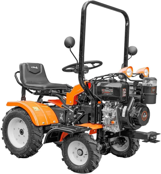Motoculteur Diesel 11CV avec Démarreur Électrique et 4 Vitesses